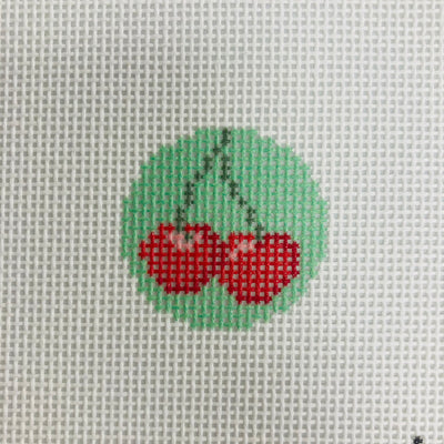 Cherries Mini Clip Needlepoint Canvas