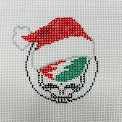  Steal your Face in Santa Hat Ornament Needlepoint Canvas