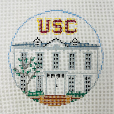 University Southern California USC Ornament Needlepoint Canvas