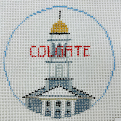 Colgate University Round Needlepoint Canvas