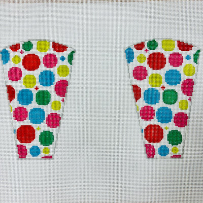Colorful Baubles Scissor Case Needlepoint Canvas