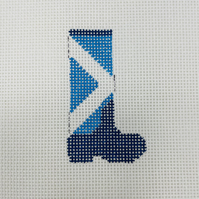 Scottish Wellie Boot Ornament/Insert/Luggage Tag Needlepoint Canvas