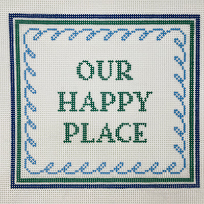 Our Happy Place Needlepoint Canvas