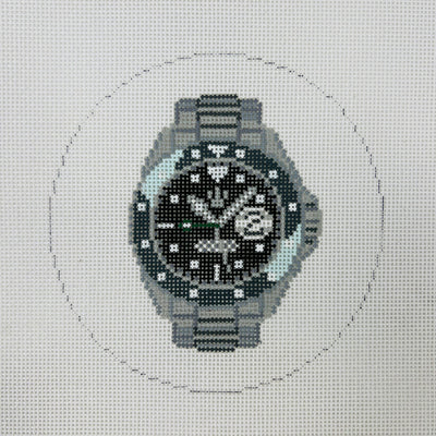Stitch in Time Watch Needlepoint Canvas
