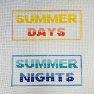 Summer Days Summer Nights Needlepoint Canvas