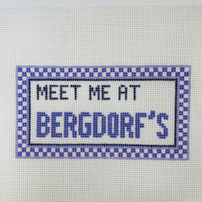 Meet Me at Bergdorf's Needlepoint Canvas