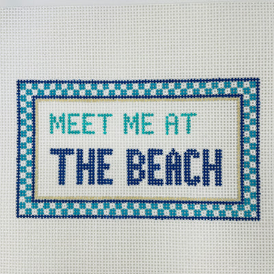 Meet Me at the Beach Needlepoint Canvas
