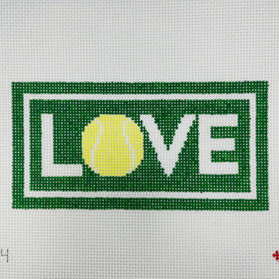 LOVE Tennis Needlepoint Canvas