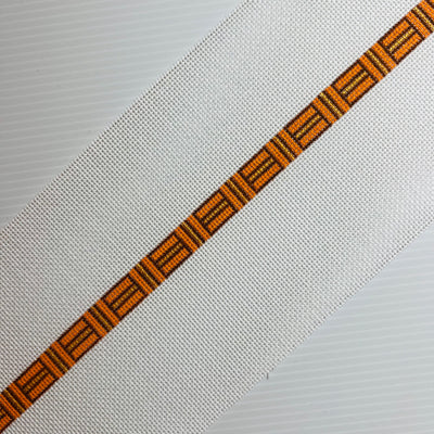 Orange and Brown Wrap Bracelet Needlepoint Canvas
