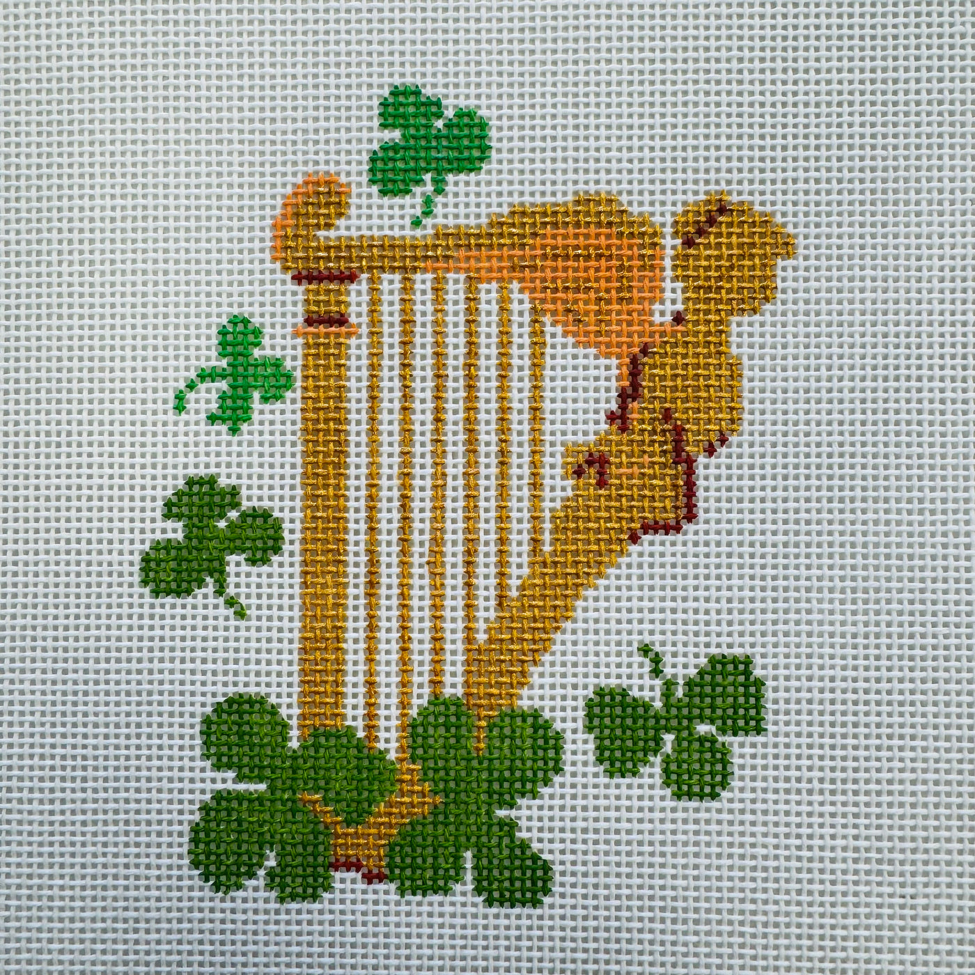 Irish Harp Needlepoint Canvas