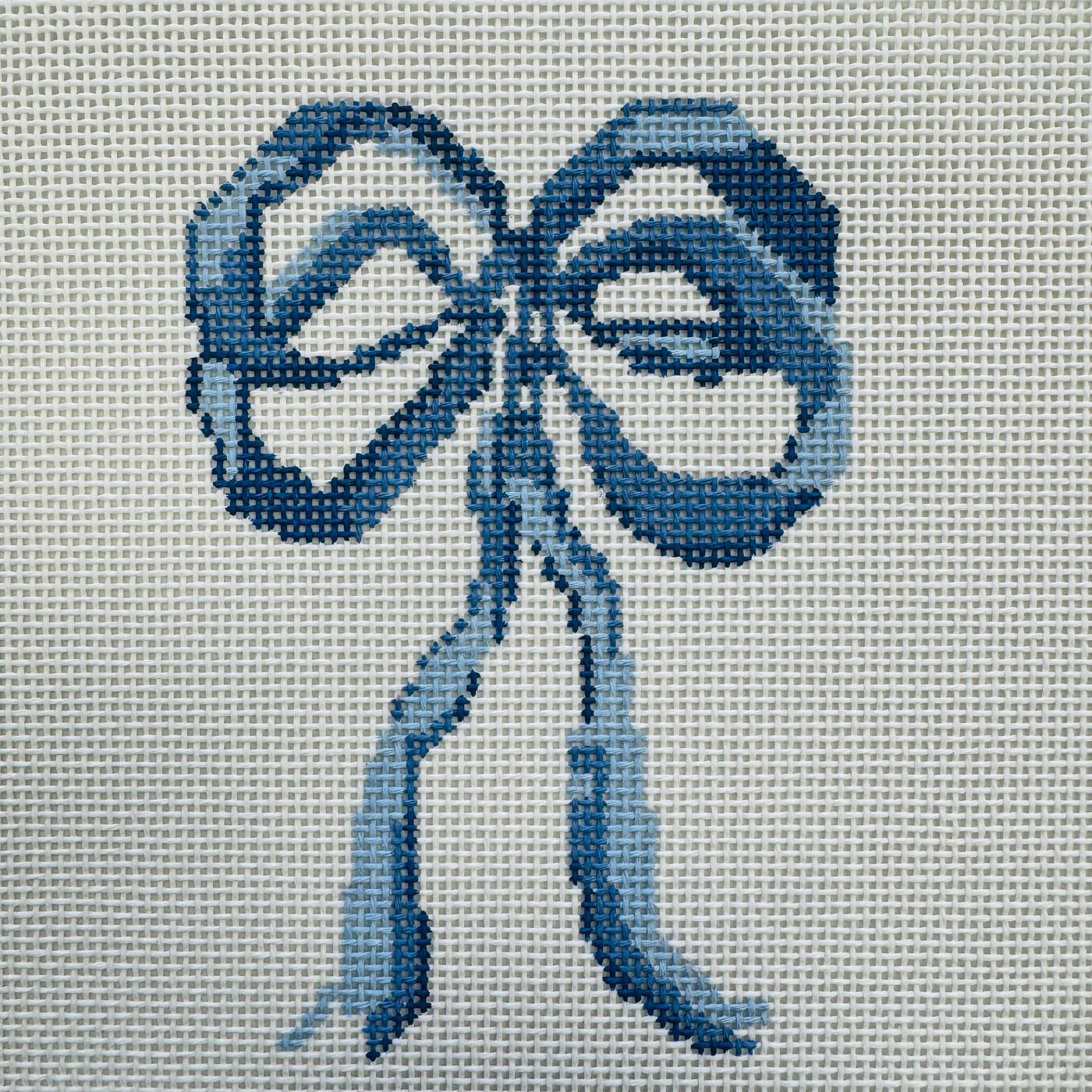 Eleven Gables: Blue Bow Needlepoint Canvases - 13 - Count Canvas