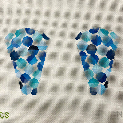 Evelyn Dots Scissor Case Needlepoint Canvas