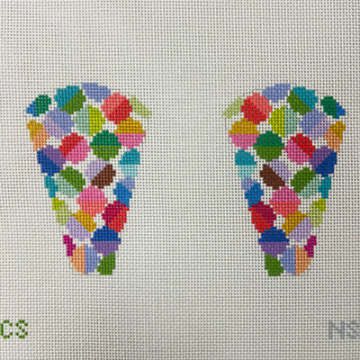 Lulu Dots Scissor Case Needlepoint Canvas