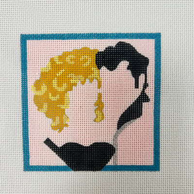 Grease Coaster Needlepoint Canvas