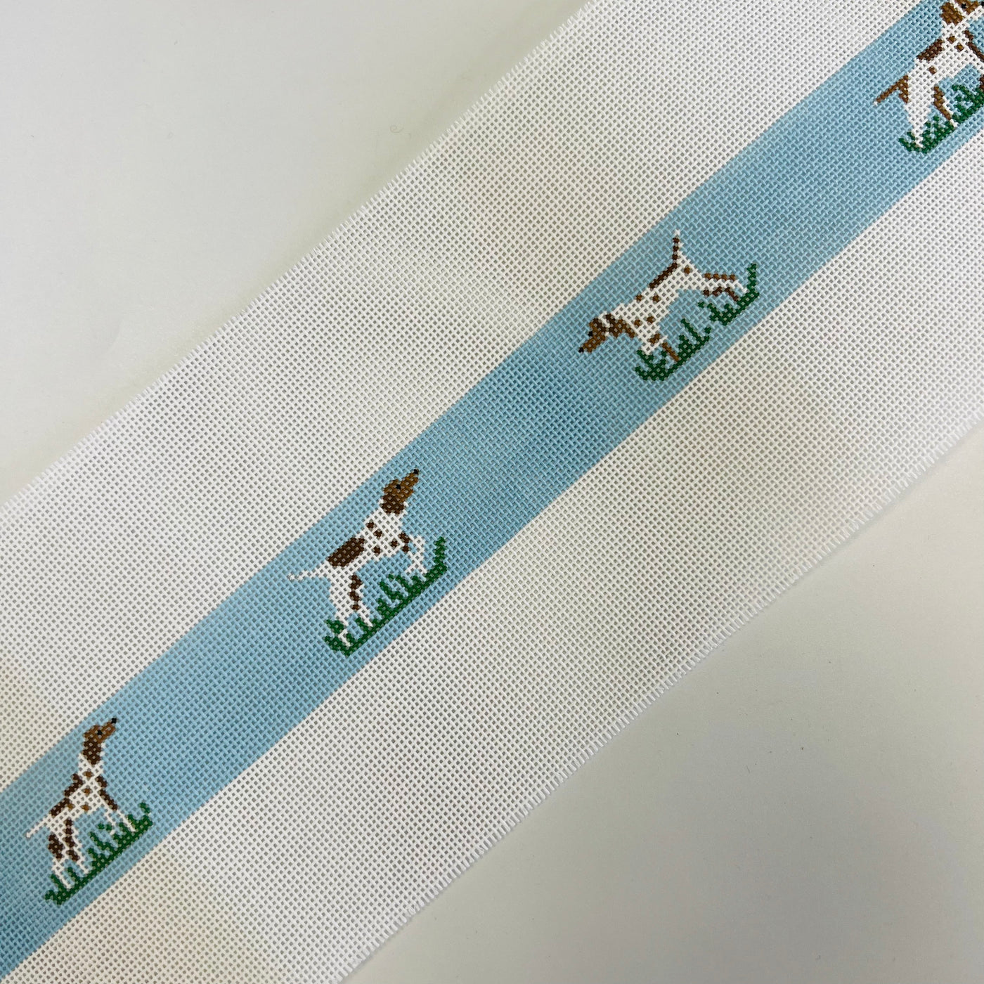 Pointer Dog Belt Needlepoint Canvas