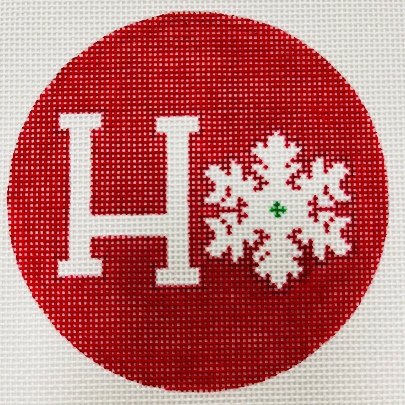 Snow Ho Ornament Needlepoint Canvas