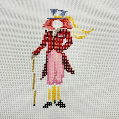 Alice in Technicolor - Mad Hatter Ornament Needlepoint Canvas
