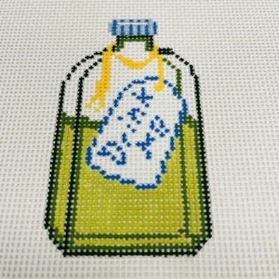 Alice in Technicolor - Drink Me Bottle Ornament Needlepoint Canvas