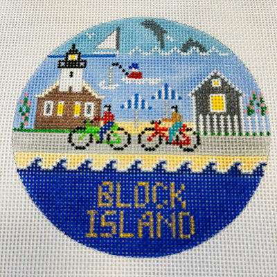 Block Island Ornament Needlepoint Canvas