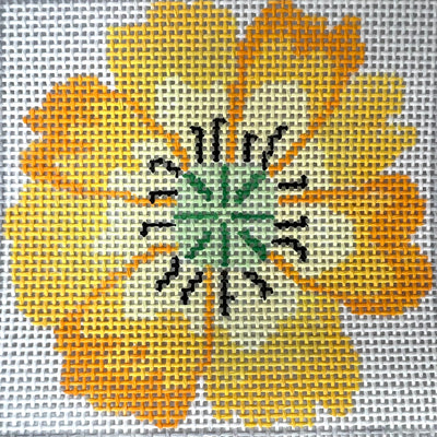 Yellow Marigold Needlepoint Canvas