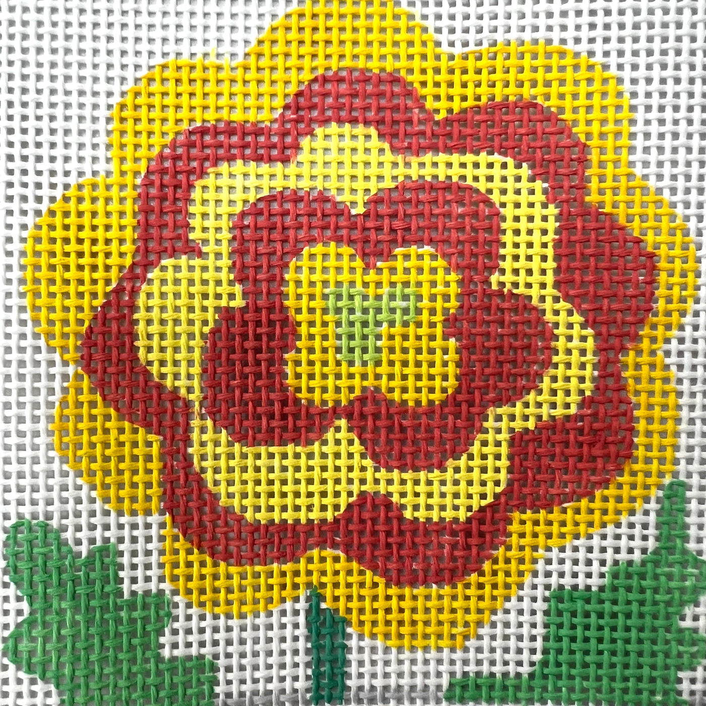 Yellow Marigold Needlepoint Canvas