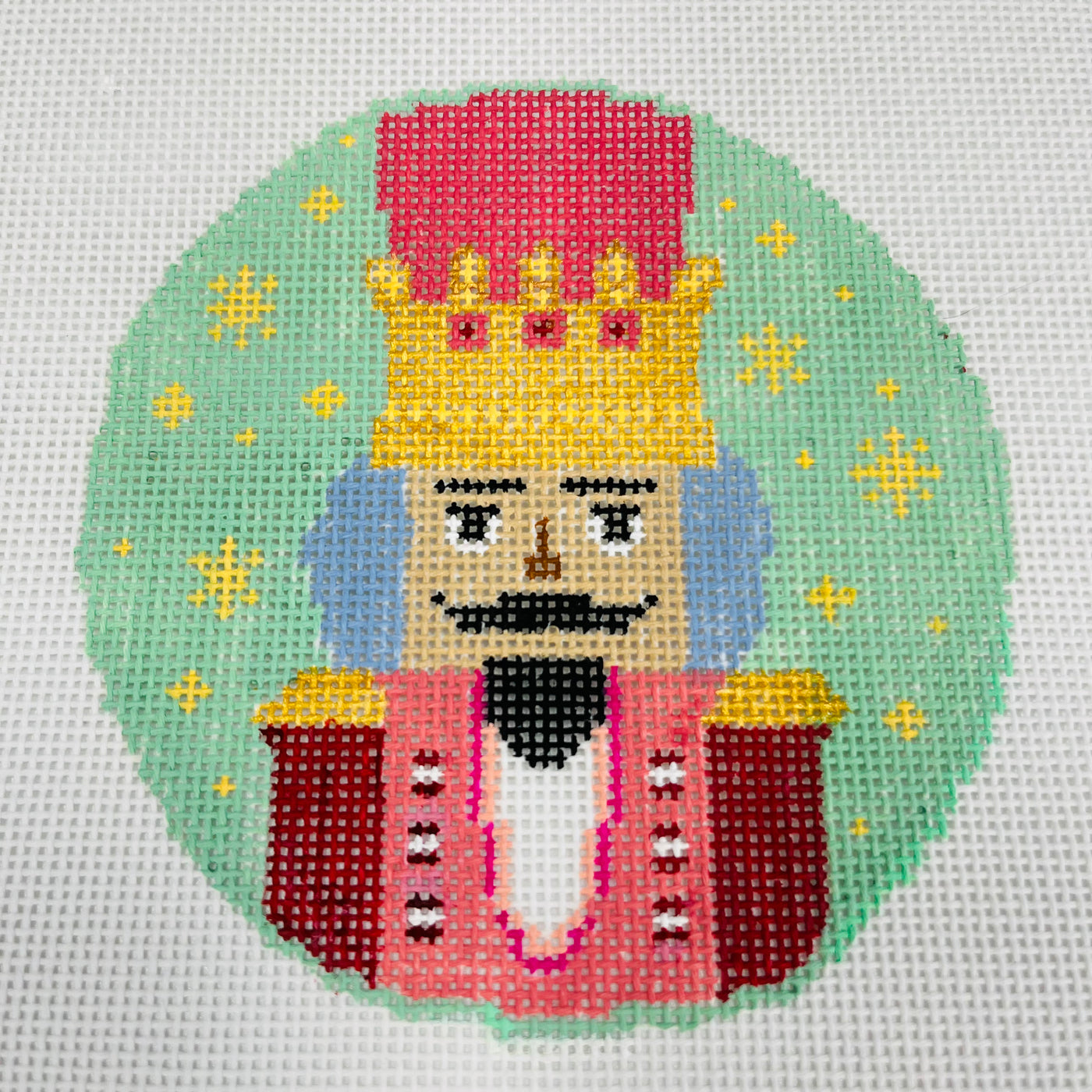 King Nutcracker Ornament Needlepoint Canvas