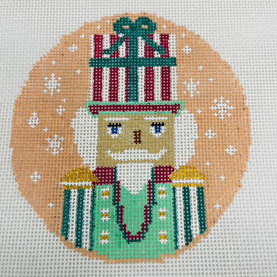 Pink Nutcracker Ornament Needlepoint Canvas
