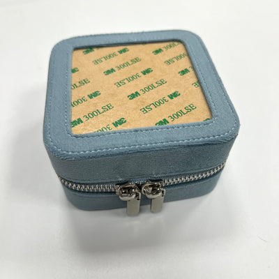 4" Zippered Velvet Square RB Jewelry Cases - multiple colors available