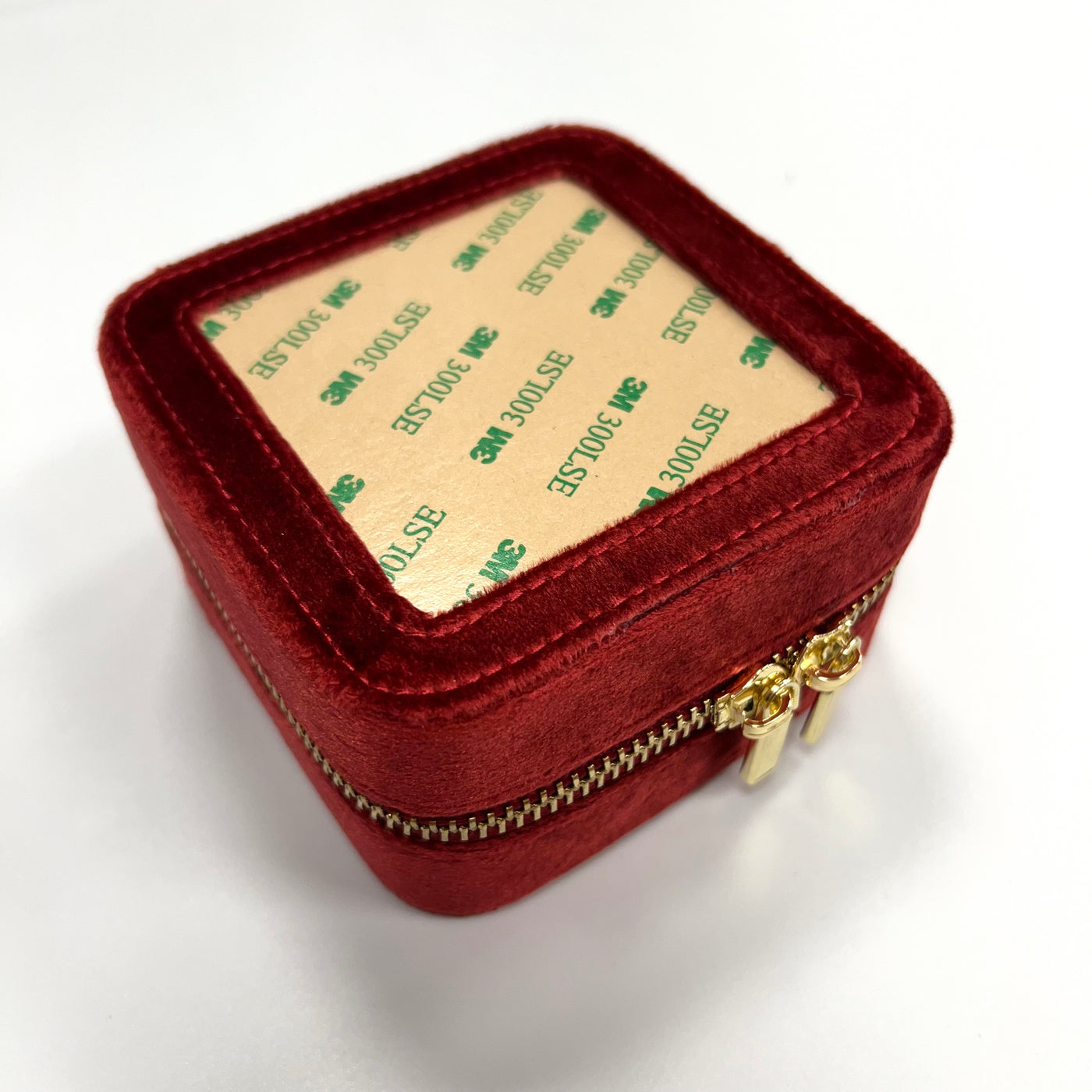 4" Zippered Velvet Square RB Jewelry Cases - multiple colors available