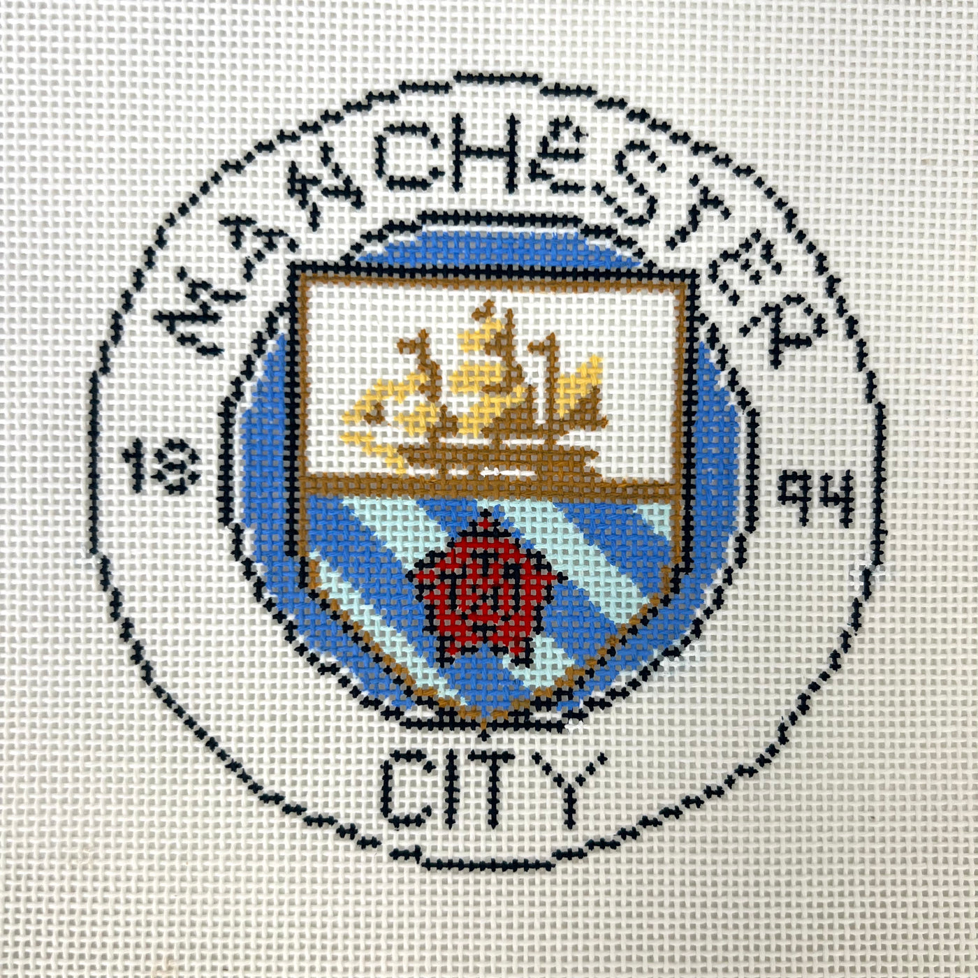 Manchester City Needlepoint Canvas