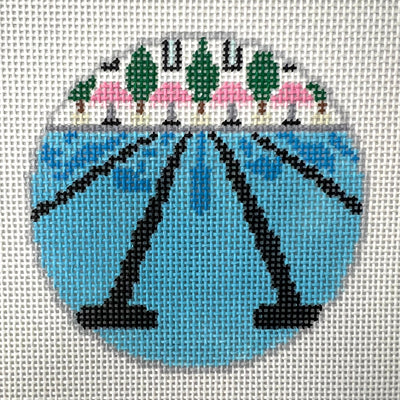 Sun and Swim Ornament Needlepoint Canvas