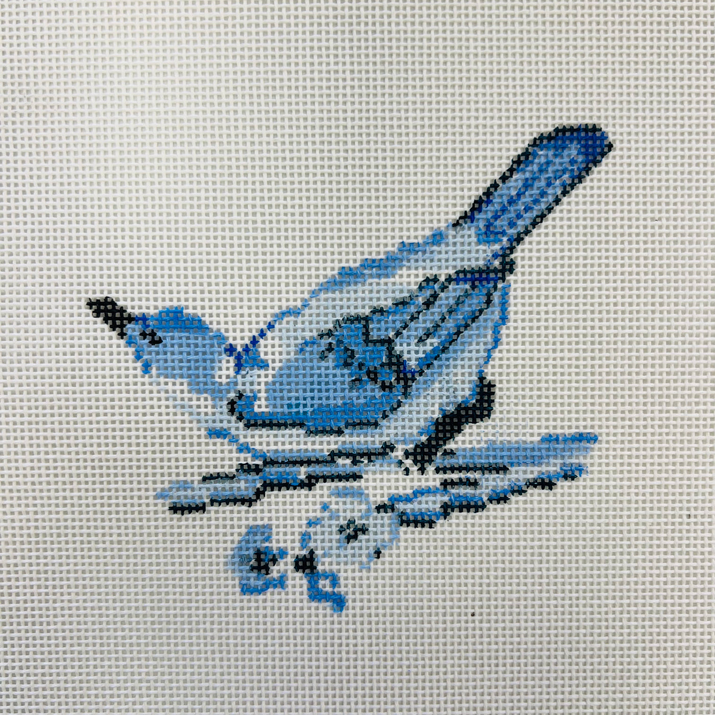 Chinoiserie Bird Needlepoint Canvas - Chinoiserie Collection with stitch guide