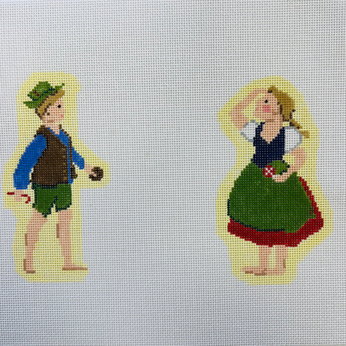 Fairy Tales and Fables: Hansel and Gretel Needlepoint Canvas - Fairy Tales and Fables Collection with stitch guide