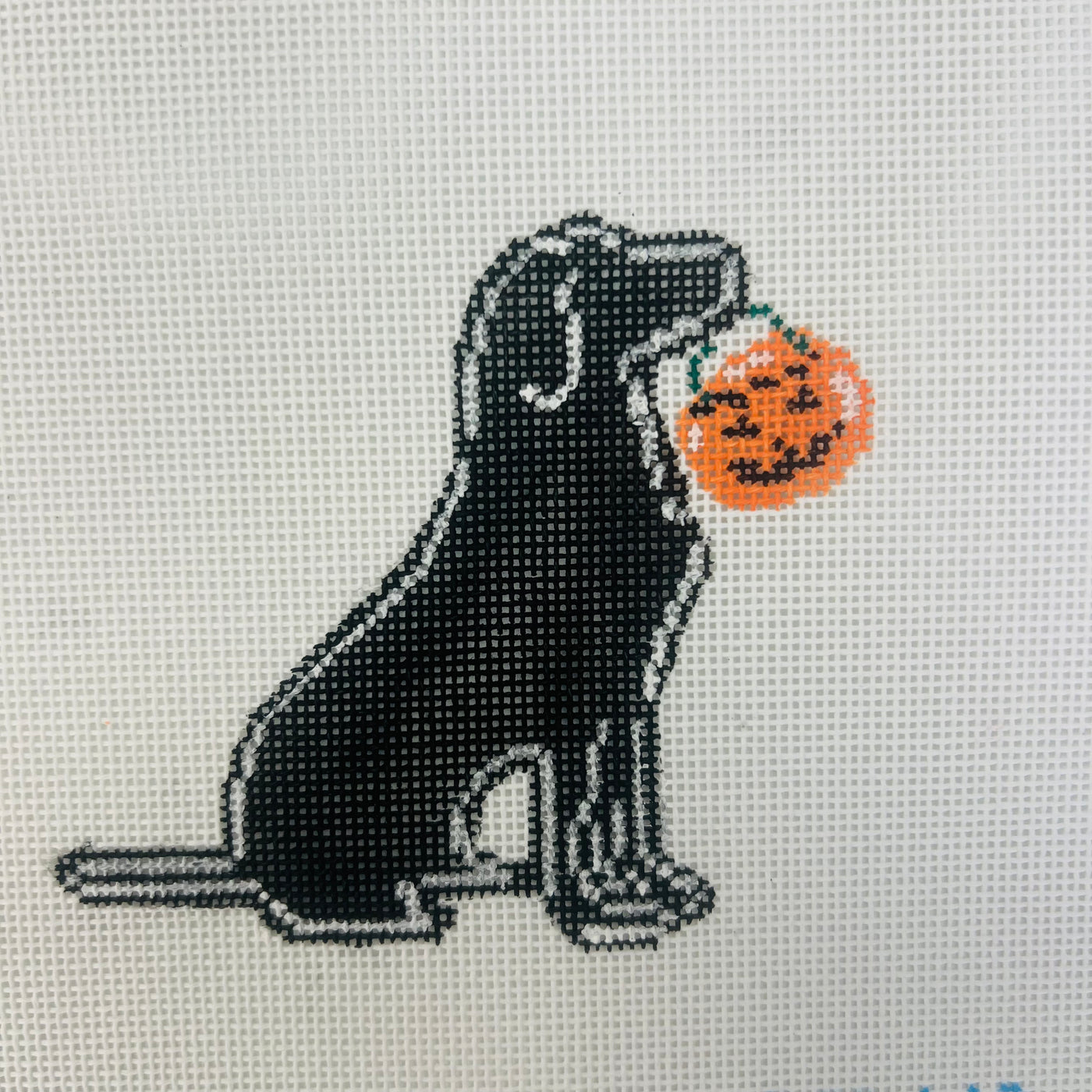 Halloween Dog Needlepoint Canvas