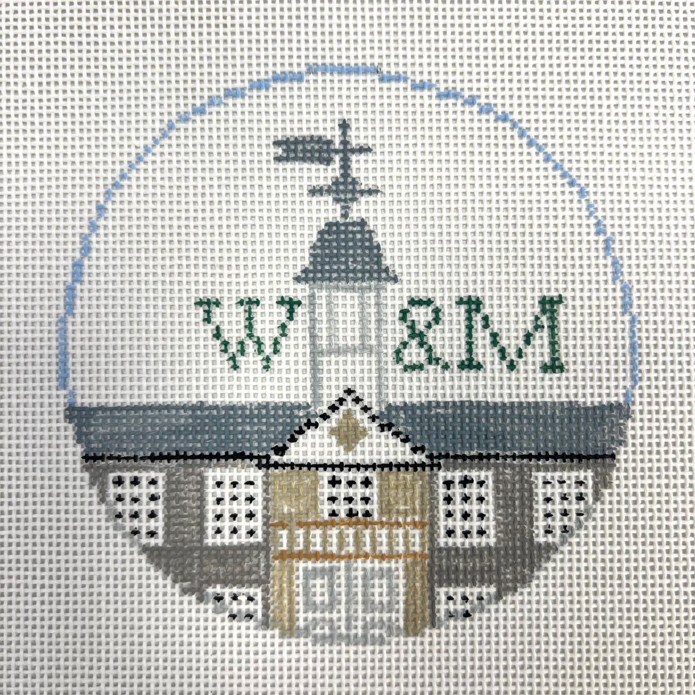 William & Mary University Ornament Needlepoint Canvas
