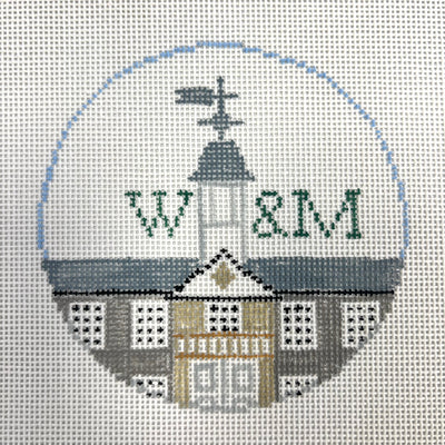 William & Mary University Ornament Needlepoint Canvas