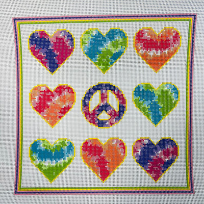 Peace & Love Needlepoint Canvas