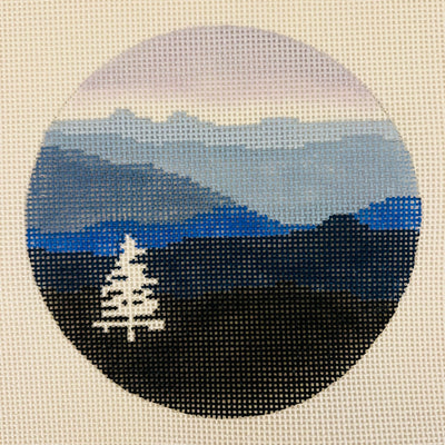Blue Ridge Christmas Ornament Needlepoint Canvas
