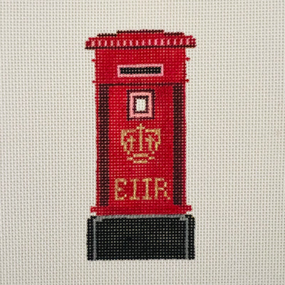 Elizabeth II Post Box Ornament Needlepoint Canvas