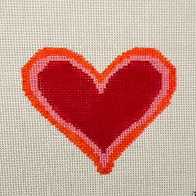 Tiny Heart Needlepoint Canvas
