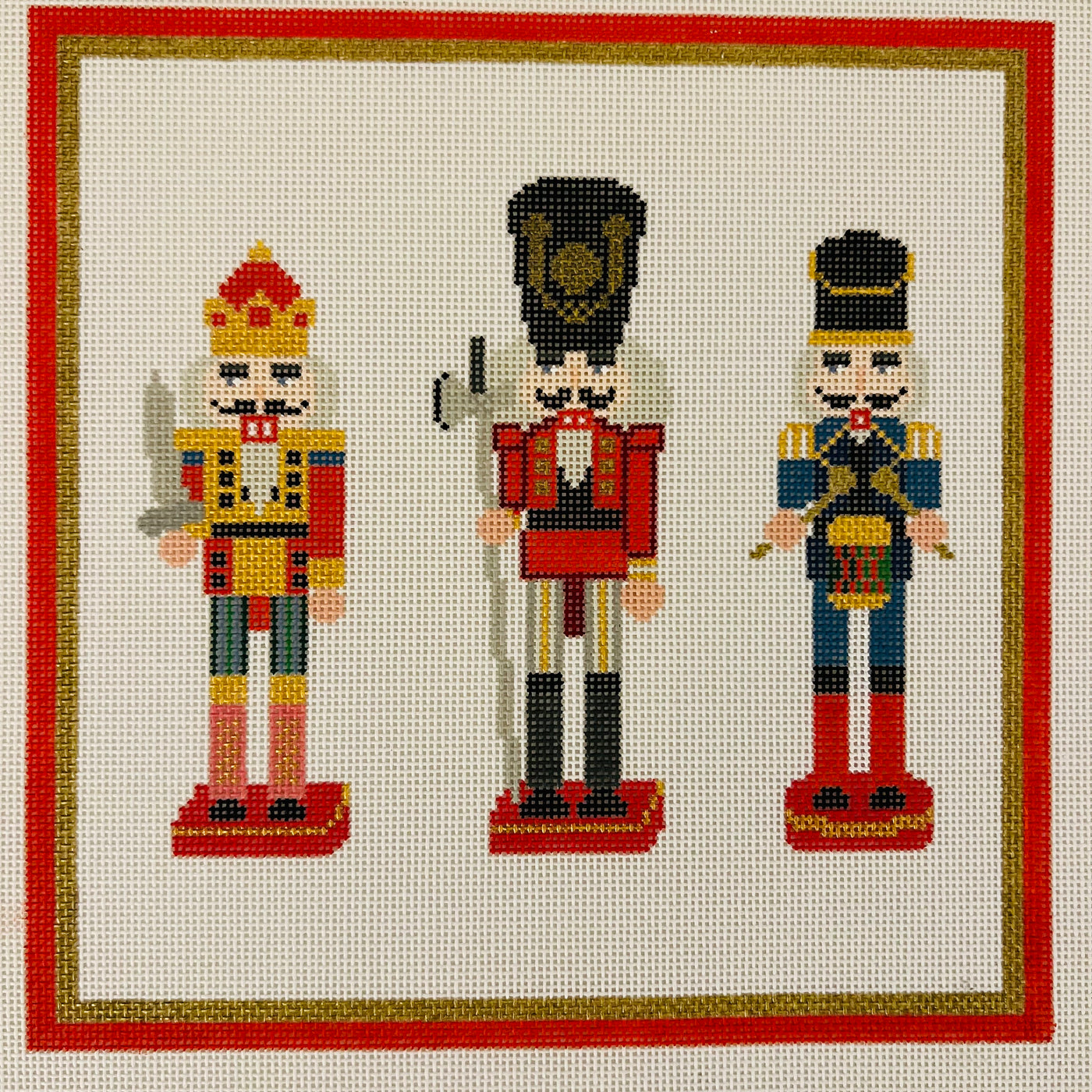 Trio Nutcracker Needlepoint Canvas