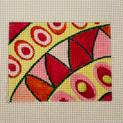 Pinks Orange Yellow Insert Needlepoint Canvas