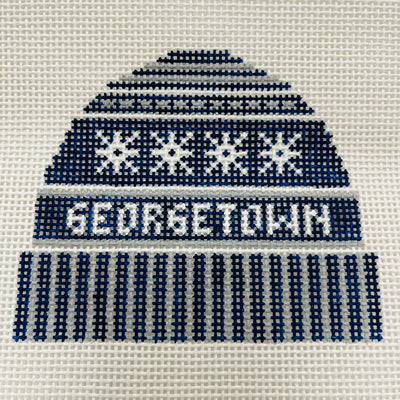 Georgetown Hat Ornament Needlepoint Canvas