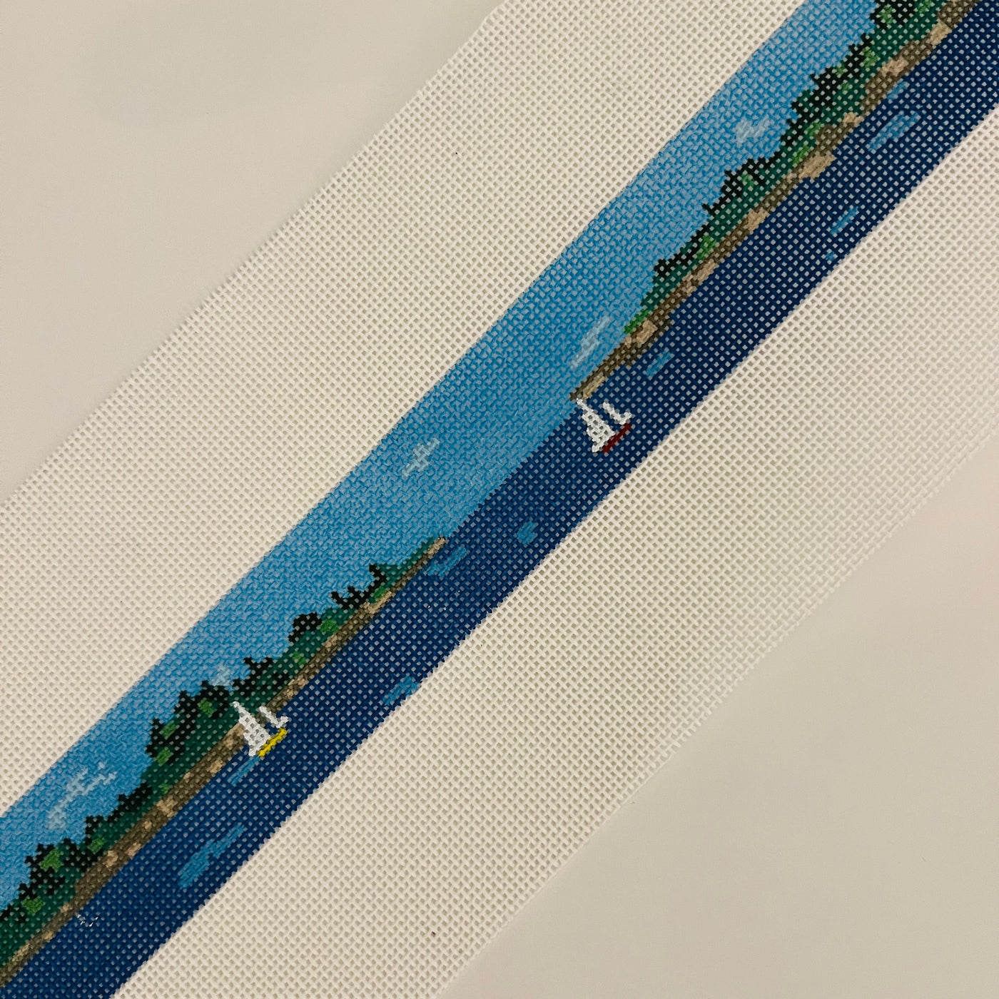 Islands of Maine Belt Needlepoint Canvas