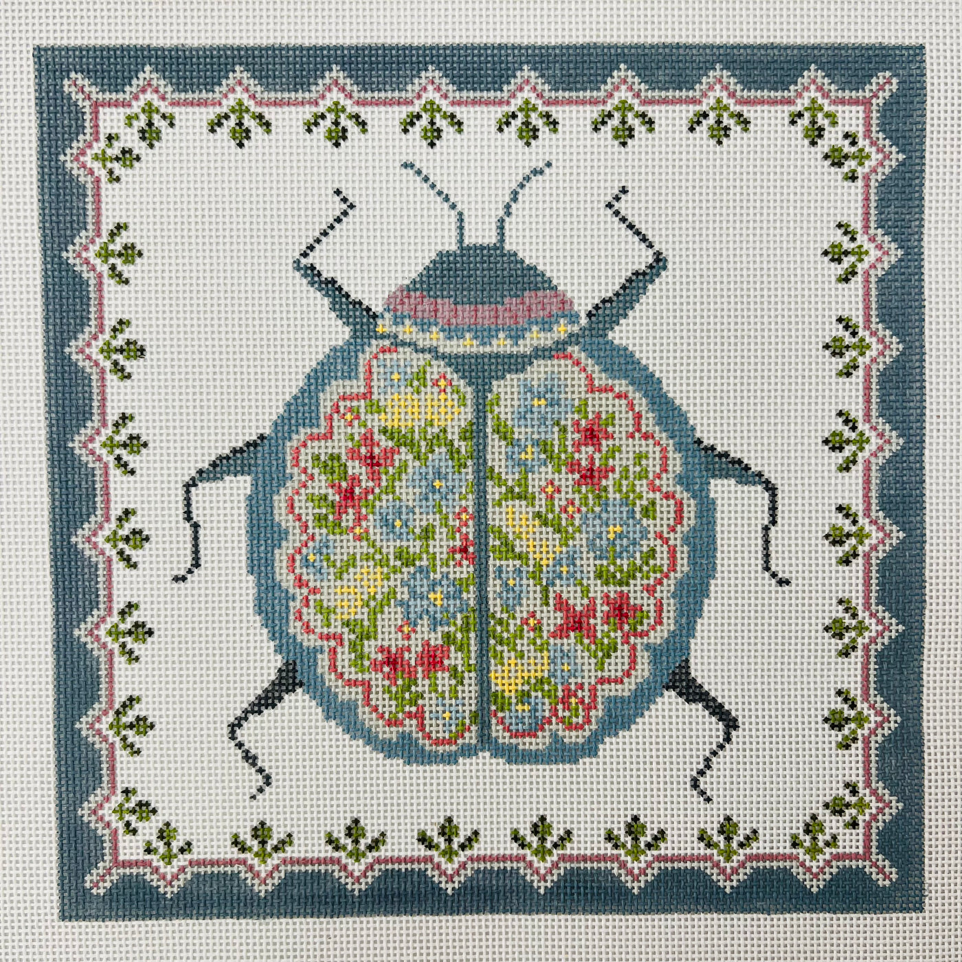 Moody Scarab Needlepoint Canvas