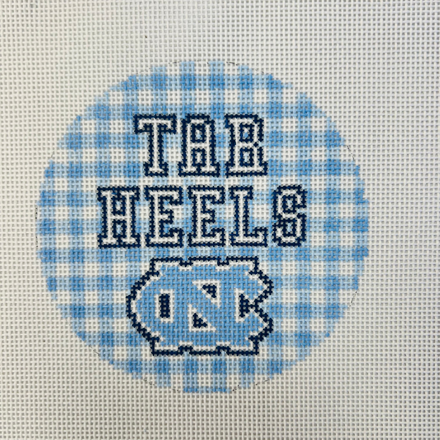 UNC Tar Heels Ornament Needlepoint Canvas