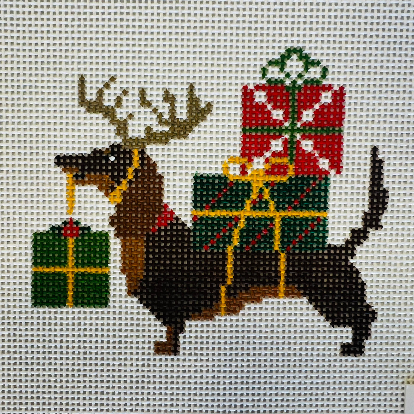 Special Delivery - Dachshund Ornament Needlepoint Canvas