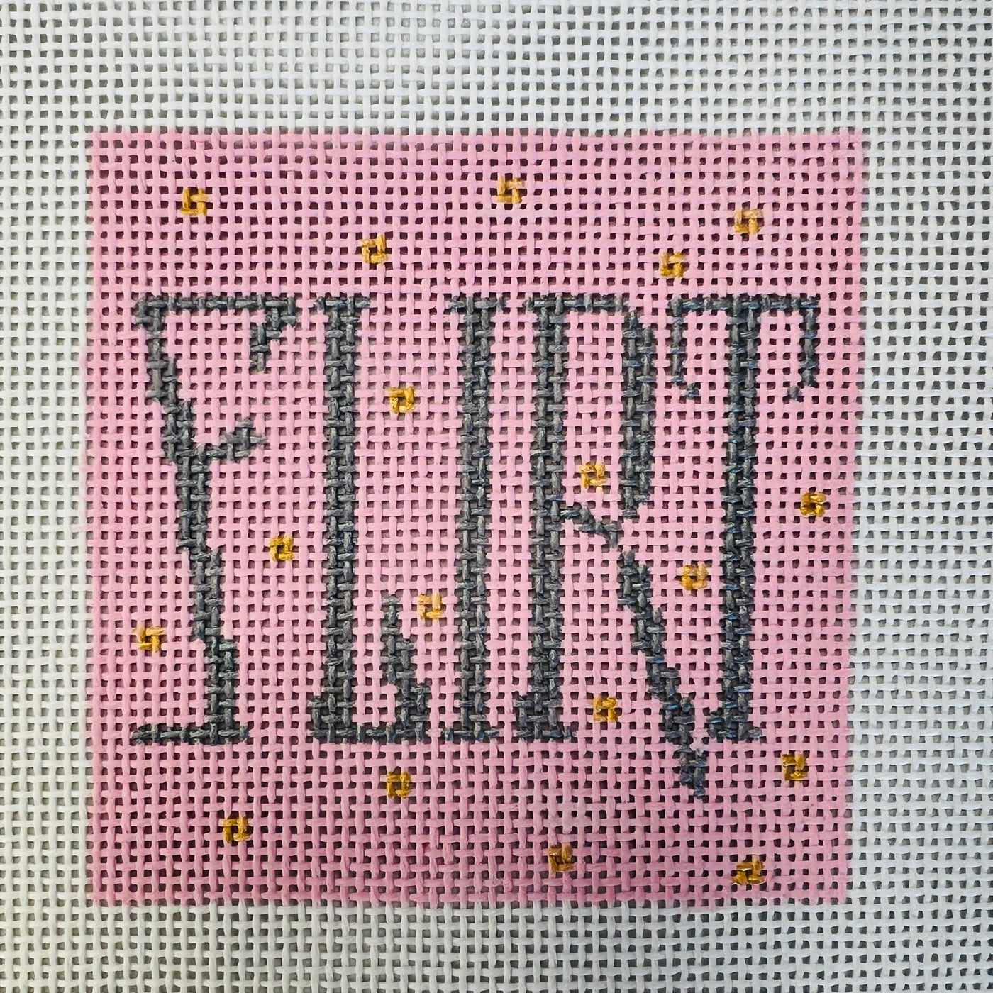 Flirt Coaster Needlepoint Canvas