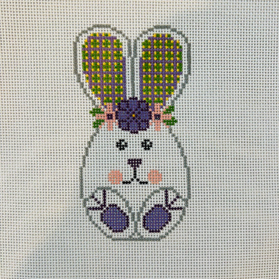 White Bunny Needlepoint Canvas