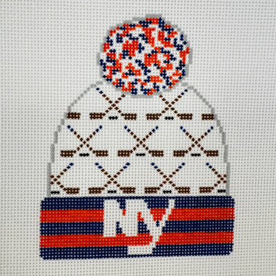Beanie - New York Islanders Hockey Needlepoint Canvas